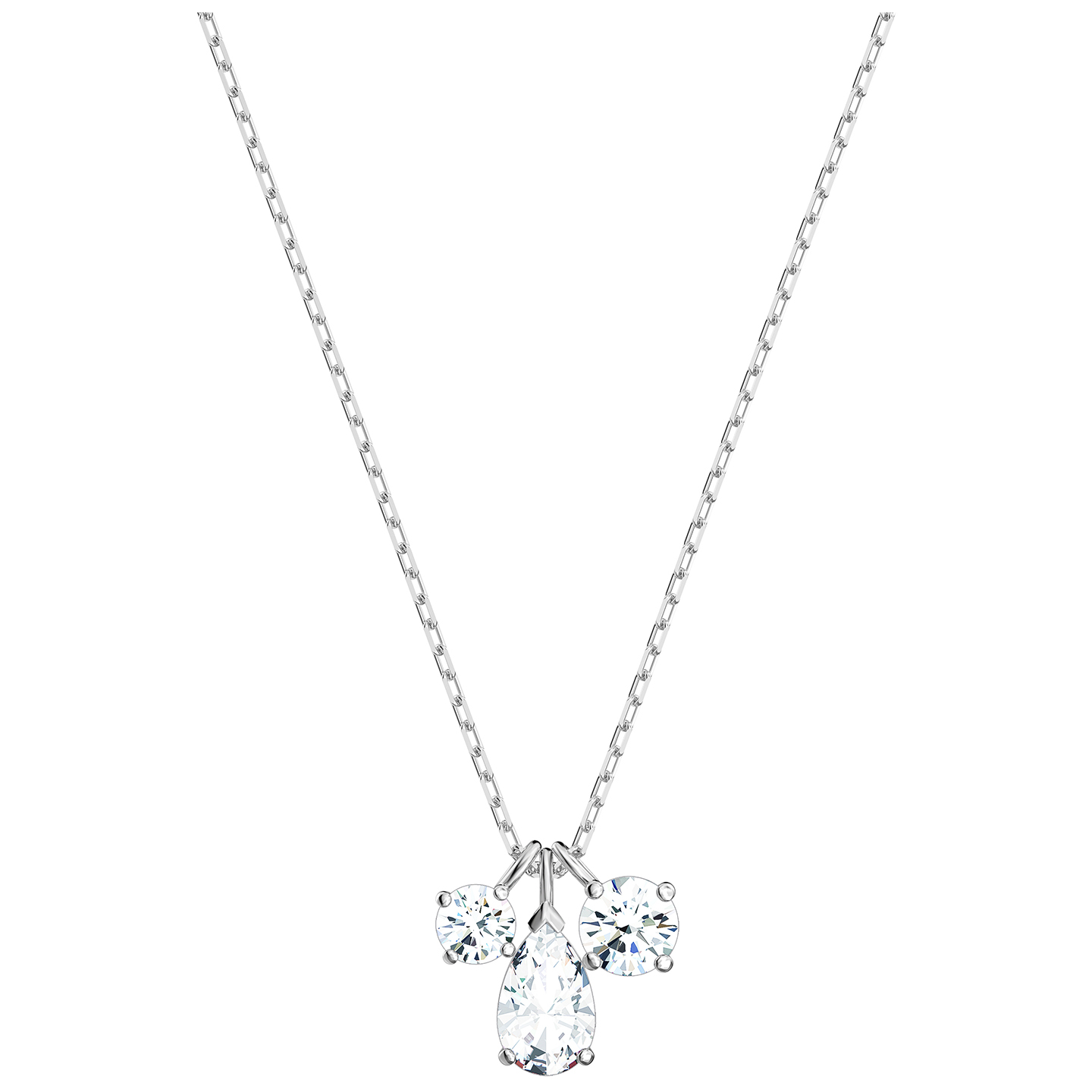 Pendentifs métal rhodié, cristaux blancs - 5571077 - Swarovski