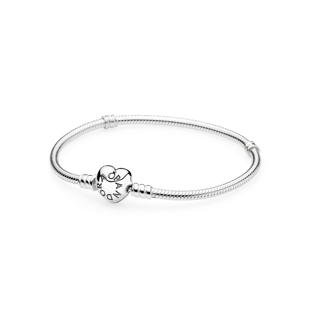 Heart Clasp Bracelet, Silver - 590719-16 - Pandora