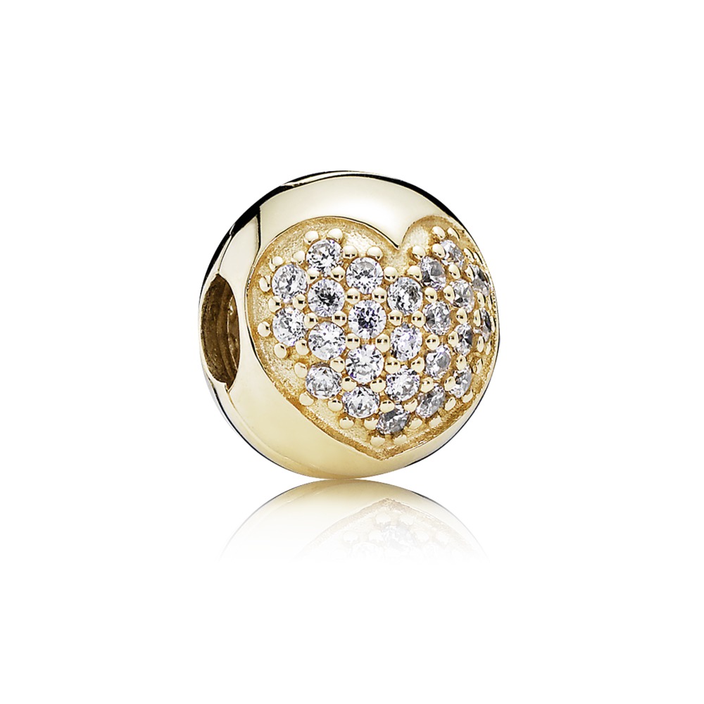 L'amour de ma vie, cz incolore, or 14 kt - 750832CZ - Pandora