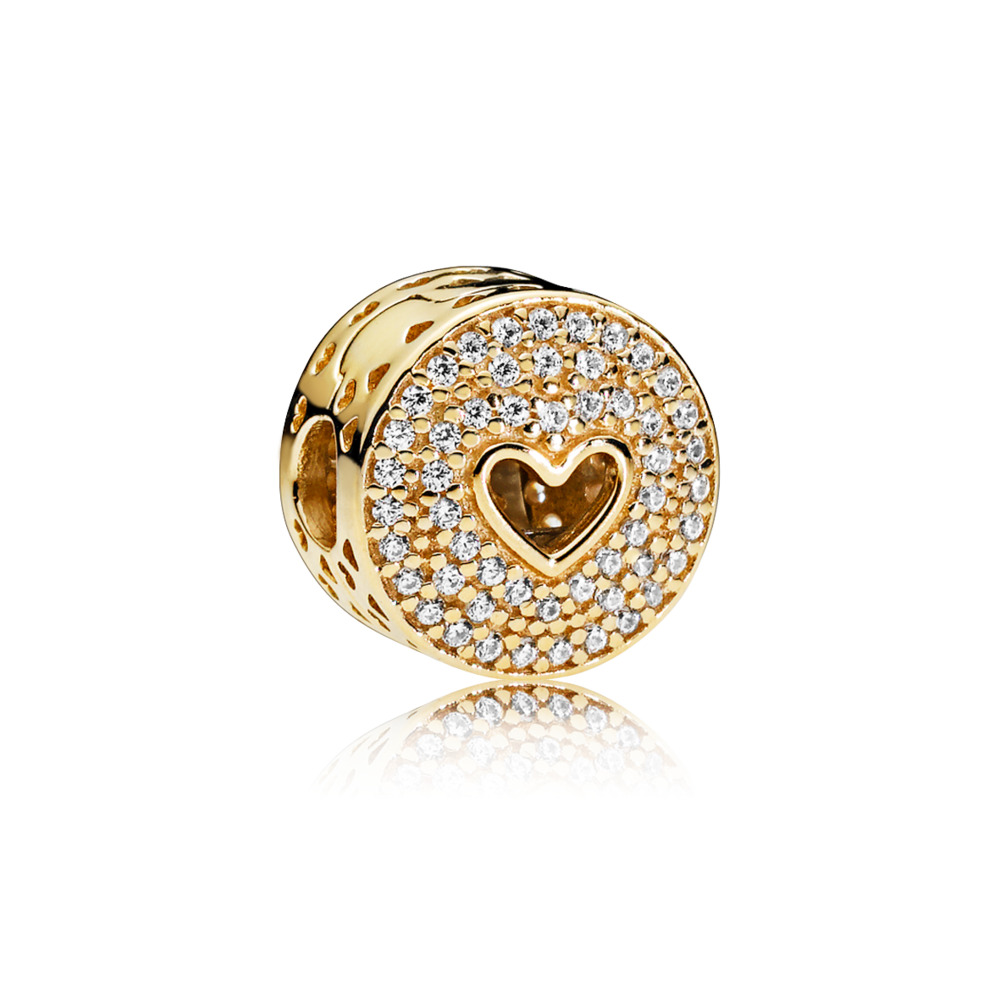 Clip le coeur du luxe, cz incolore - 757557CZ - Pandora