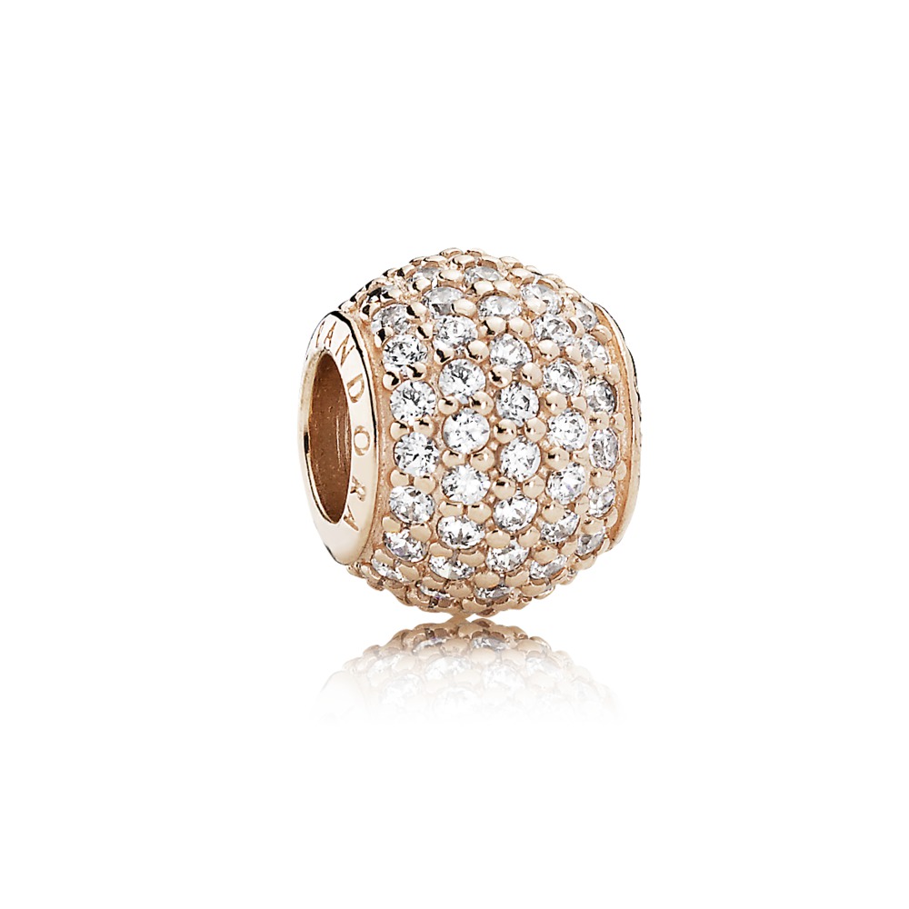 Bille pavé de lumières pandora rose - 781051CZ - Pandora