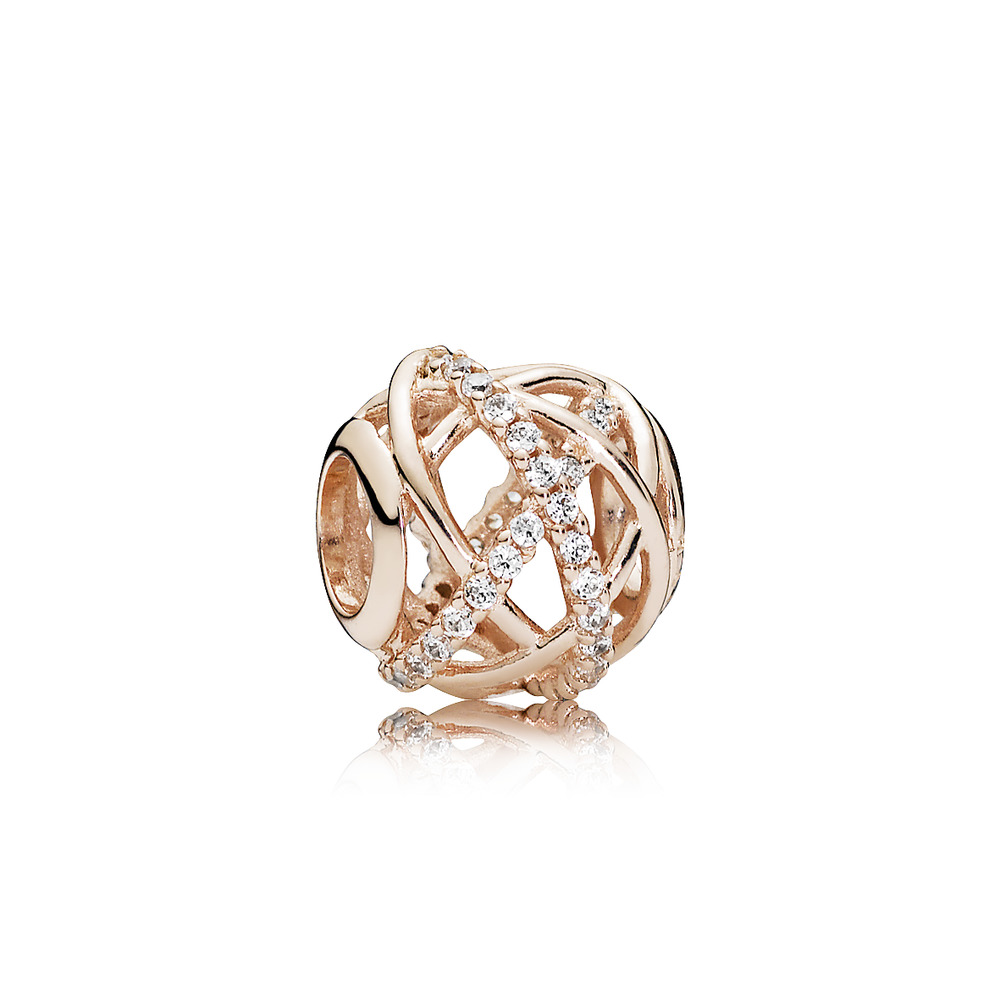 Bille galaxie pandora rose, cz incolores - 781388CZ - Pandora