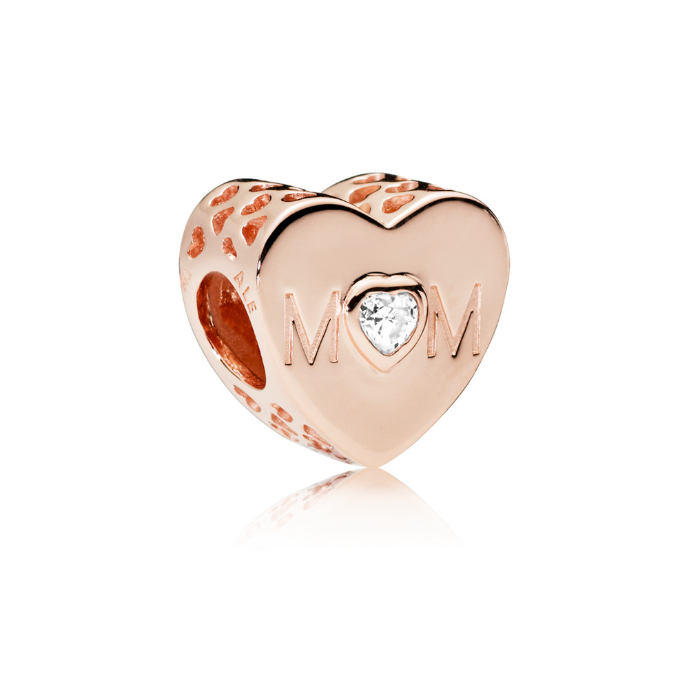 Bille un coeur de mère, cz incolore - 781881CZ - Pandora