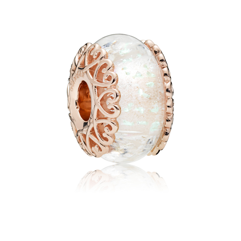 Bille verre blanc iridescent pandora rose - 787576 - Pandora