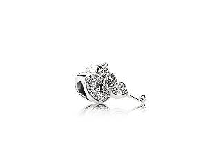 Cadenas d'amour, cz incolore - 791429CZ - Pandora