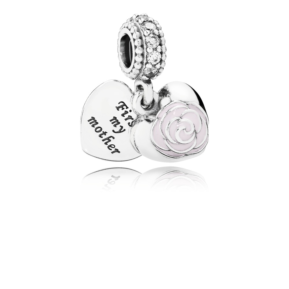 La rose de maman,émail rose pastel - 791528EN40 - Pandora