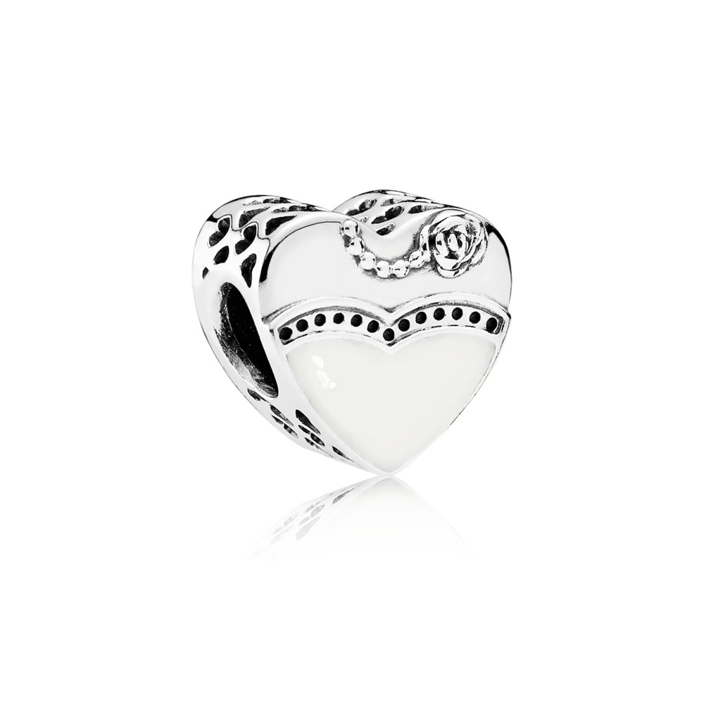 Our special day, black and white enamel - 791840ENMX - Pandora