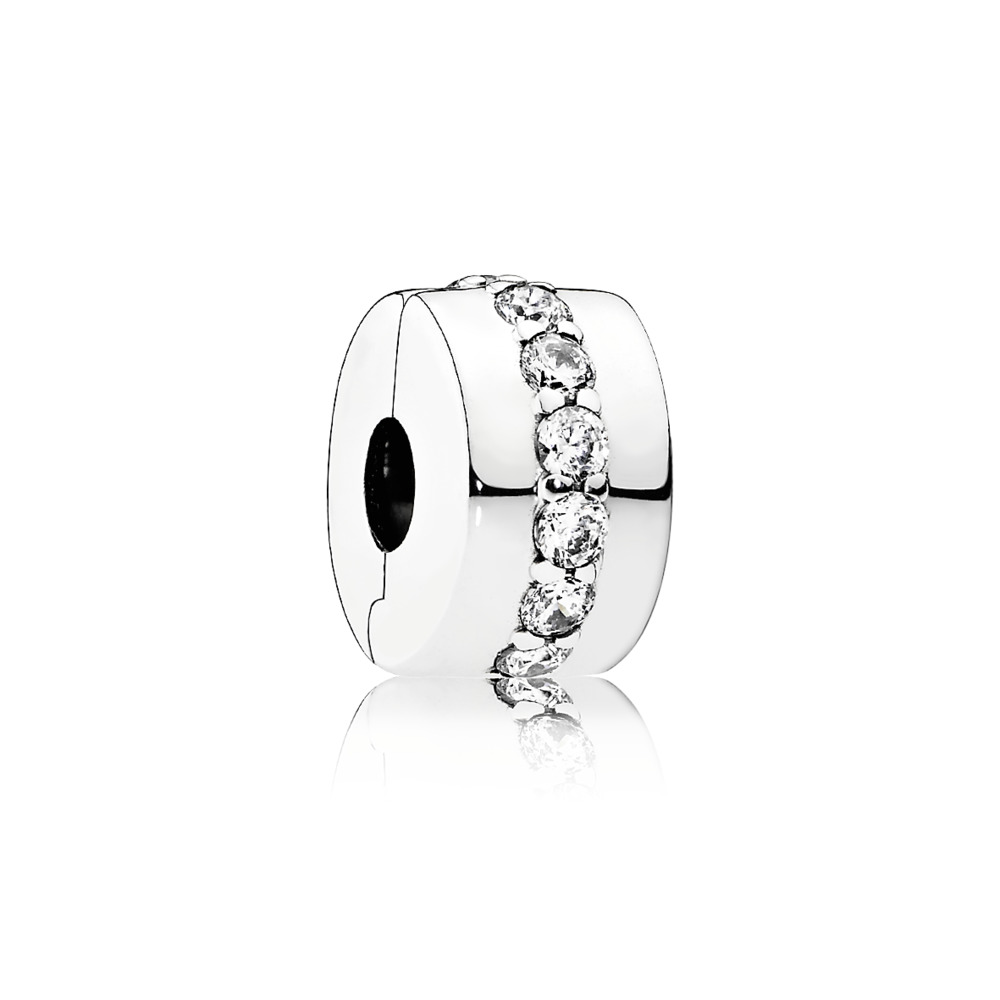  Shimmering Path Clip, cubic zirconium - 791972CZ - Pandora