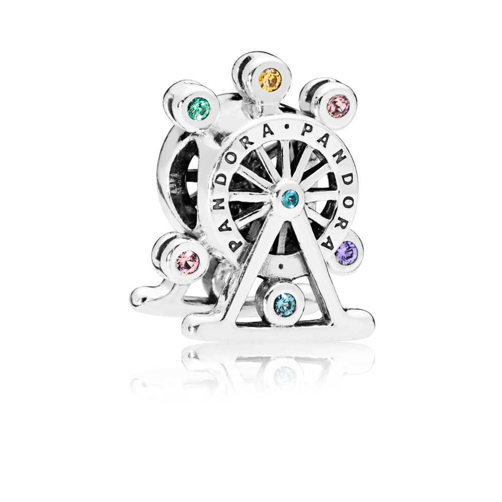 Bille grande roue colorée, cristaux et cz multicolores - 797199NLCMX - Pandora