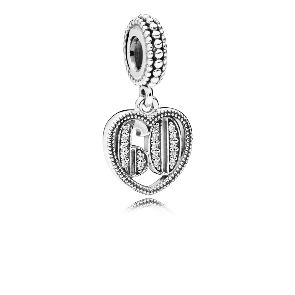 Bille 60e anniversaire, cz incolores - 797265CZ - Pandora