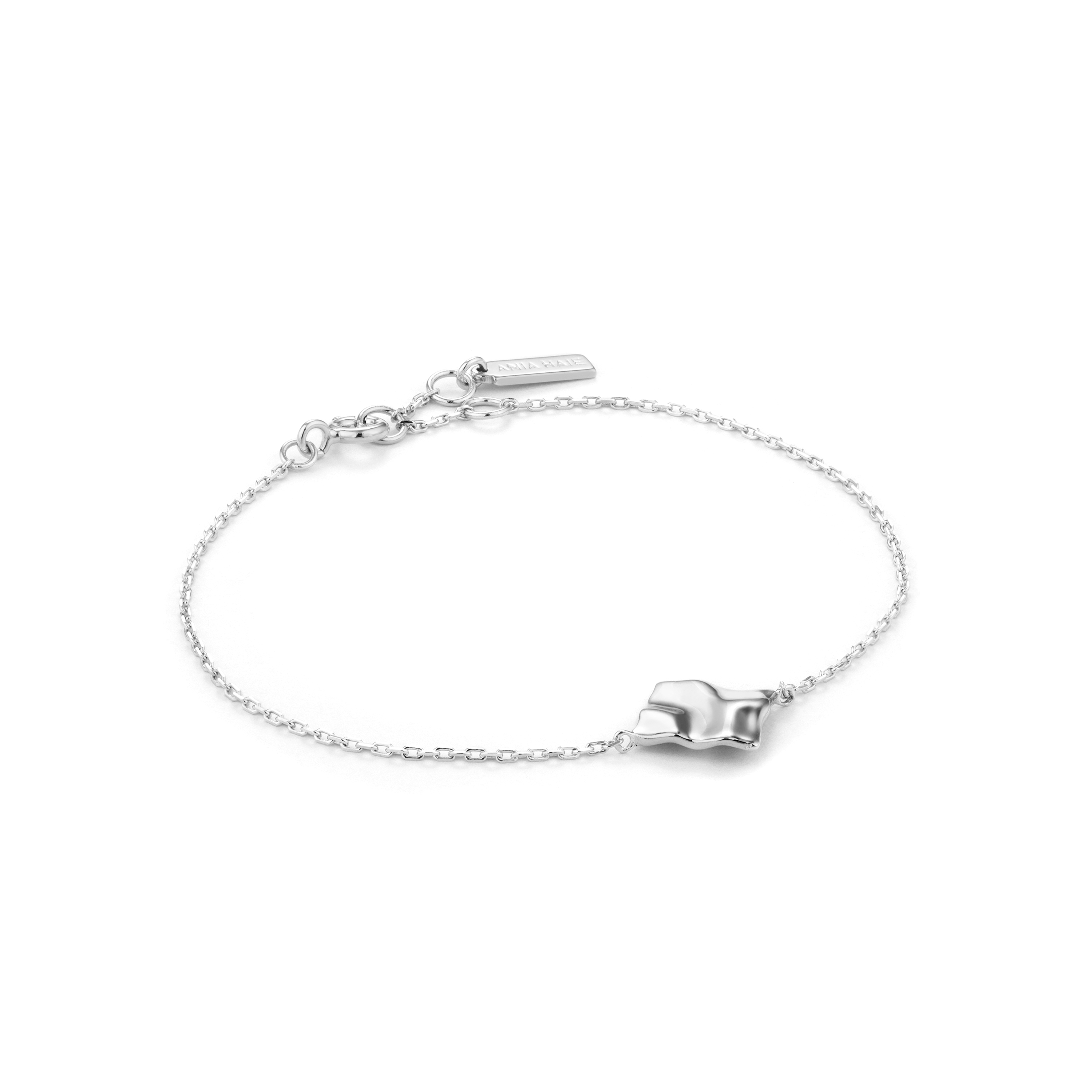  Rhodium-Plated Silver Bracelet