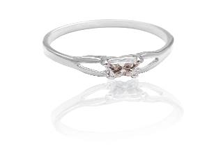 Bague argent, avril, zircon