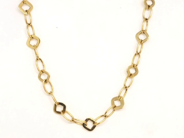 Yellow gld chain with motifs - CH10.5A-11 - Exclusivity