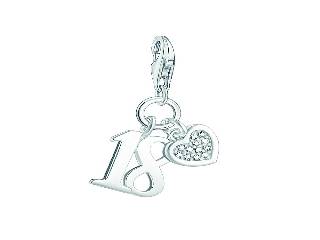 Charm chiffre porte bonheur 18 diamants - DC0034-725-14 - Thomas Sabo