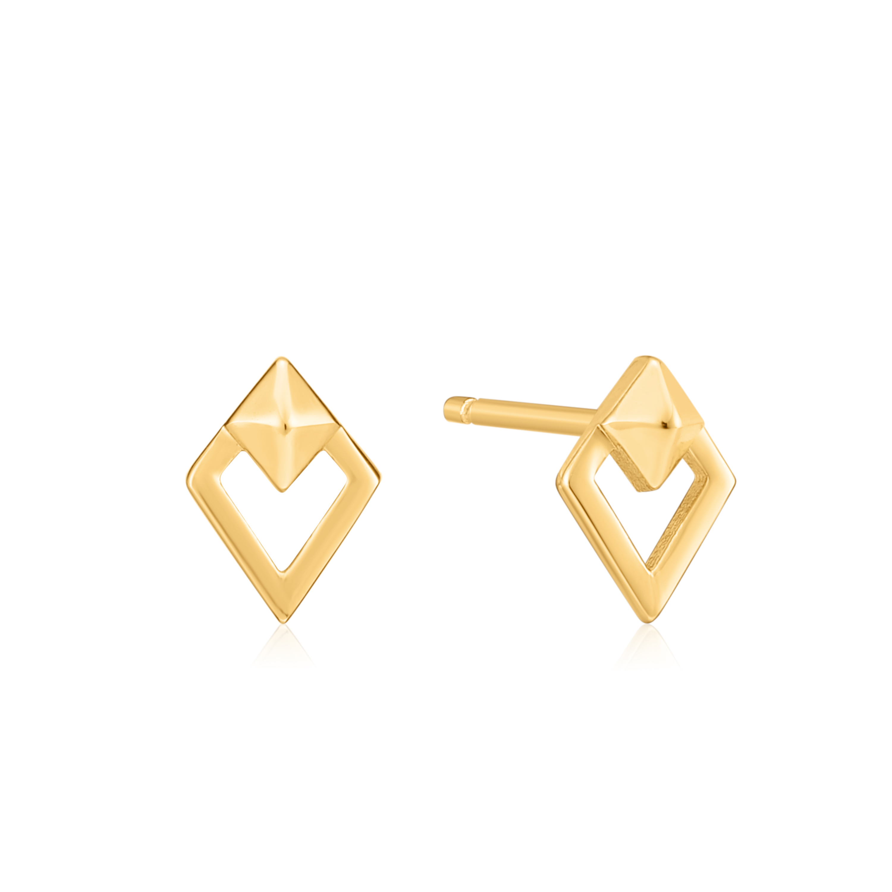 Gold-plated stud earrings - E025-08G - Ania Haie