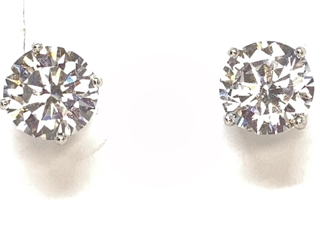 Silver fixed earrings with zirconium - E3863 - Gl Creation