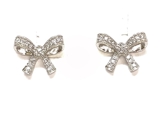 Bo fixes boucles, argent, zircons