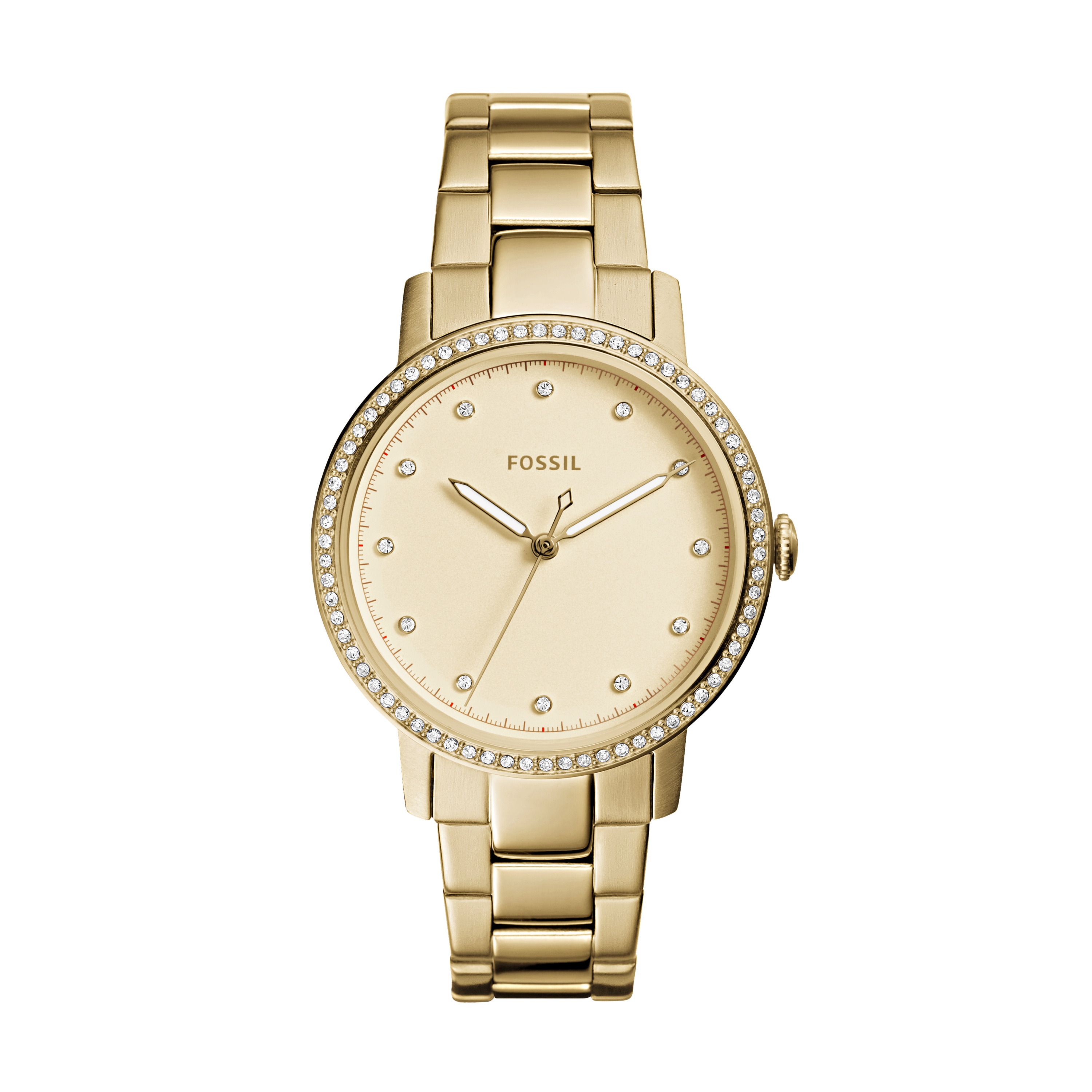 Women's golden steel, cz watch - ES4289 - Fossil