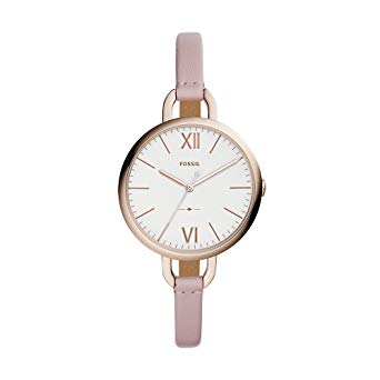 Cuir femme rose acier plaqué or rose - ES4356 - Fossil