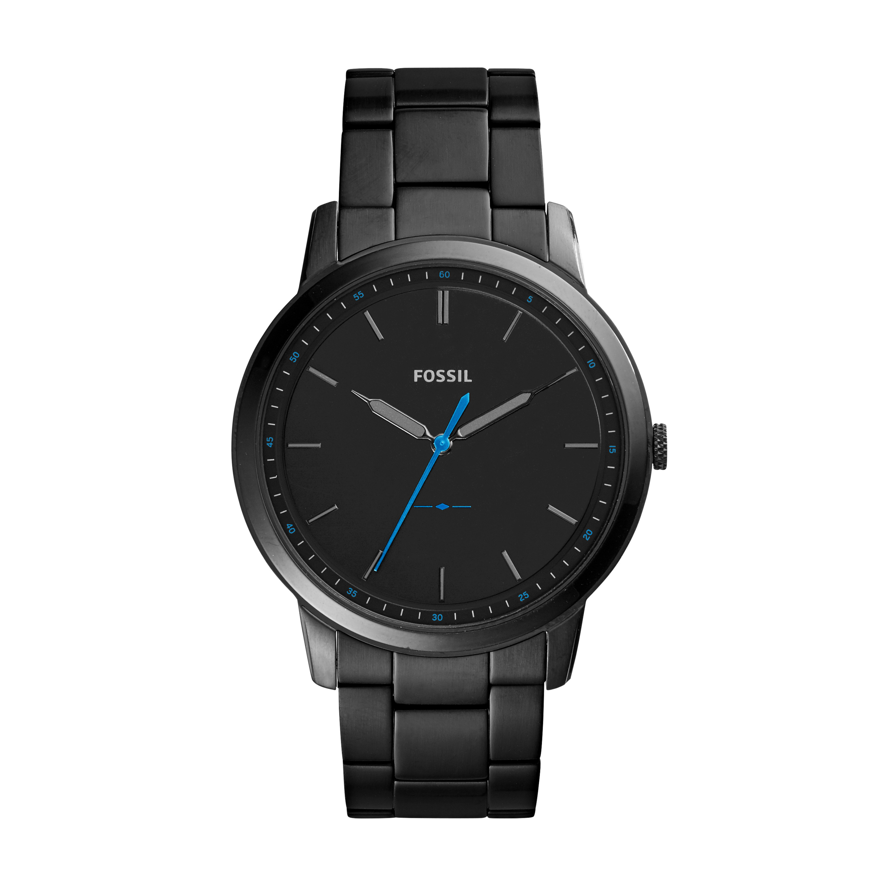 Montre pour homme acier noir