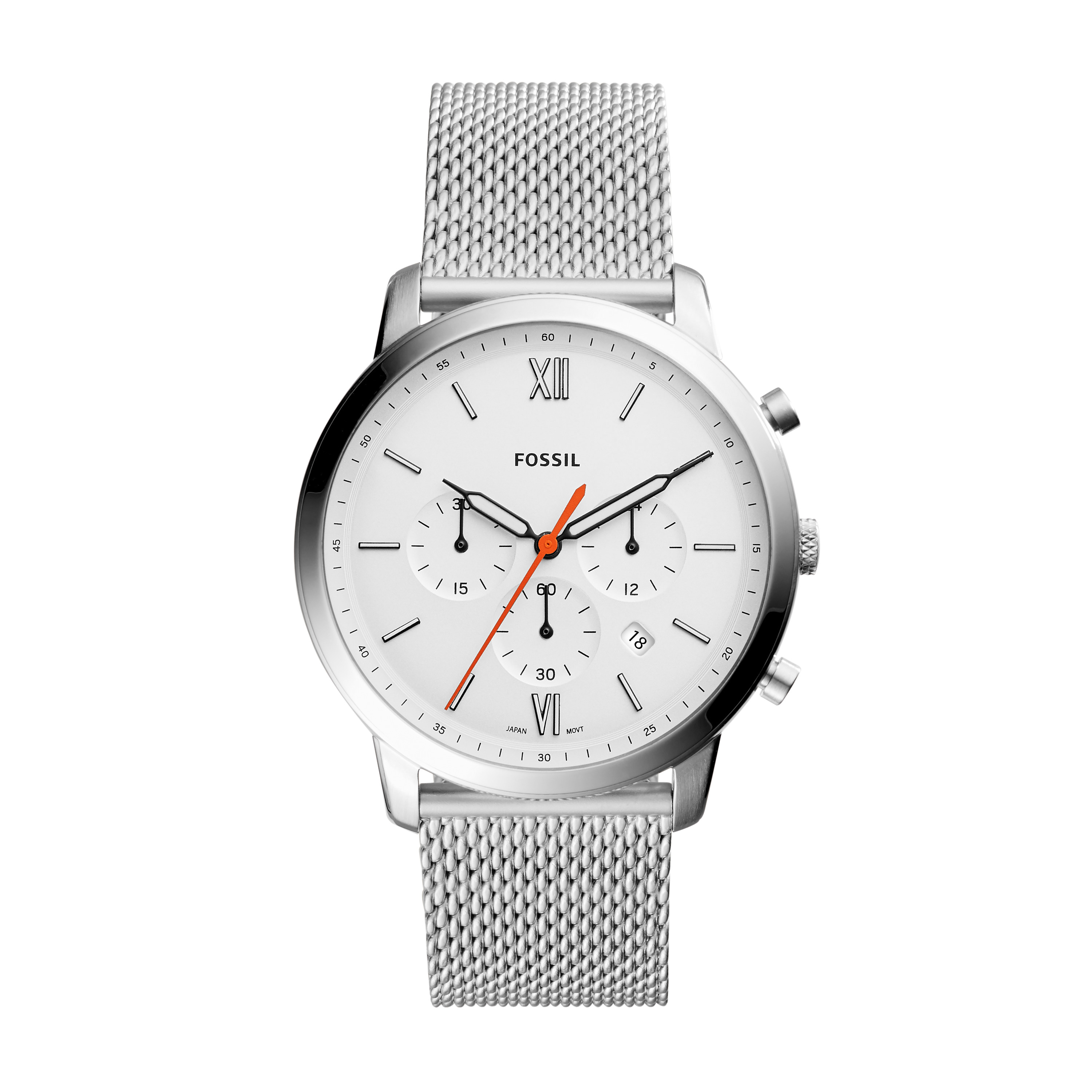 Montre acier, fond blanc - FS5382 - Fossil