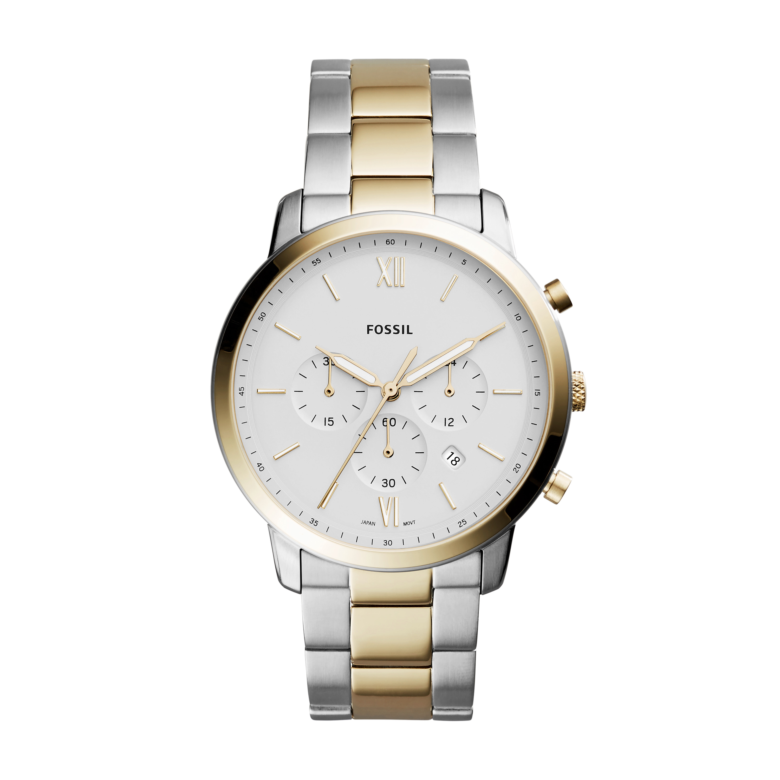 Men's 2-tone (golden) steel watch - FS5385 - Fossil