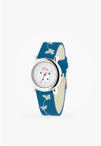 Children's blue leather sept. watch