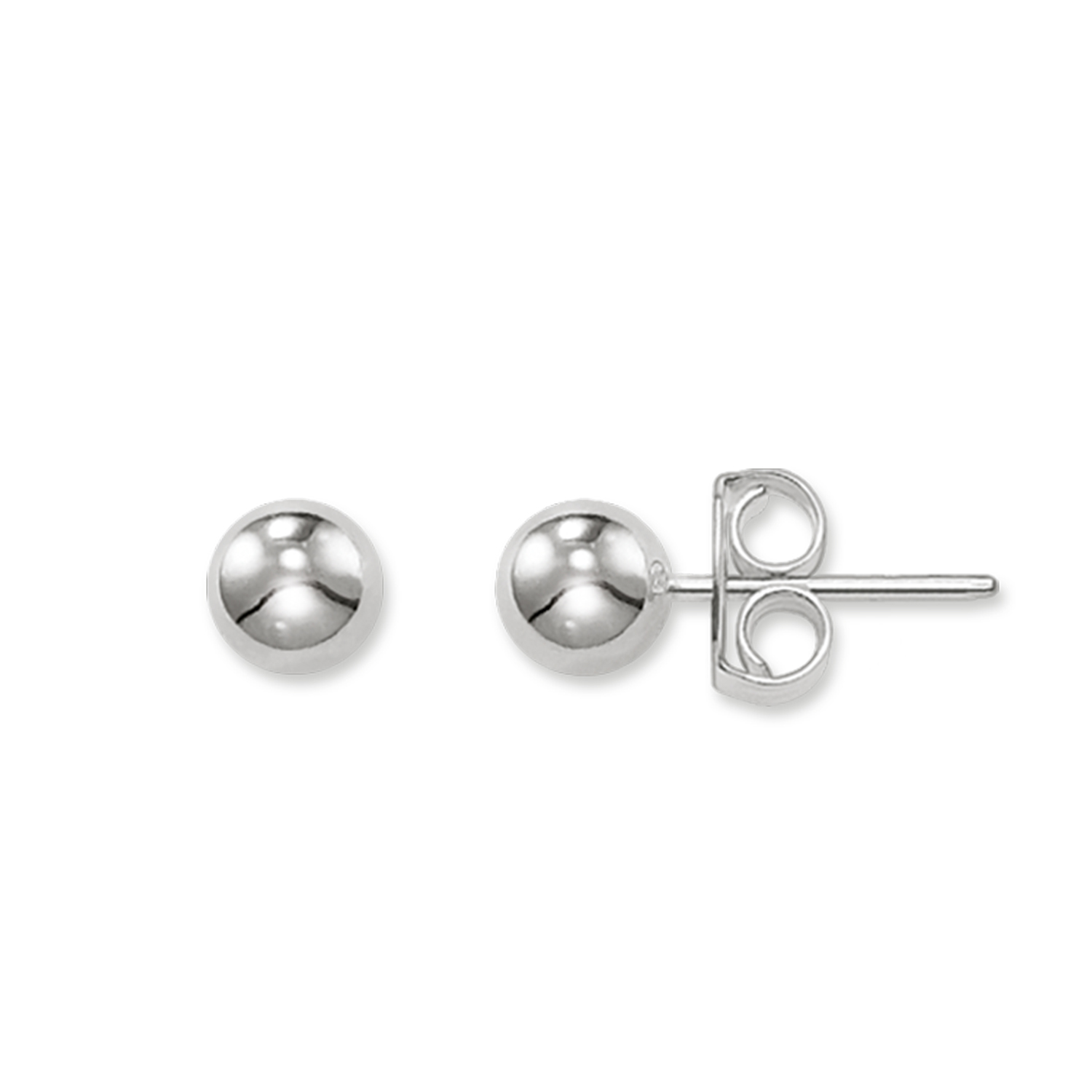 Silver fixed earrings