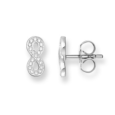 Infinity fixed earrings cz - H187705114 - Thomas Sabo