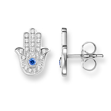 Silver fatima hand fixed earrings with cz - H189605932 - Thomas Sabo