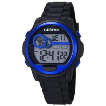 Montre silicone noir/bleu