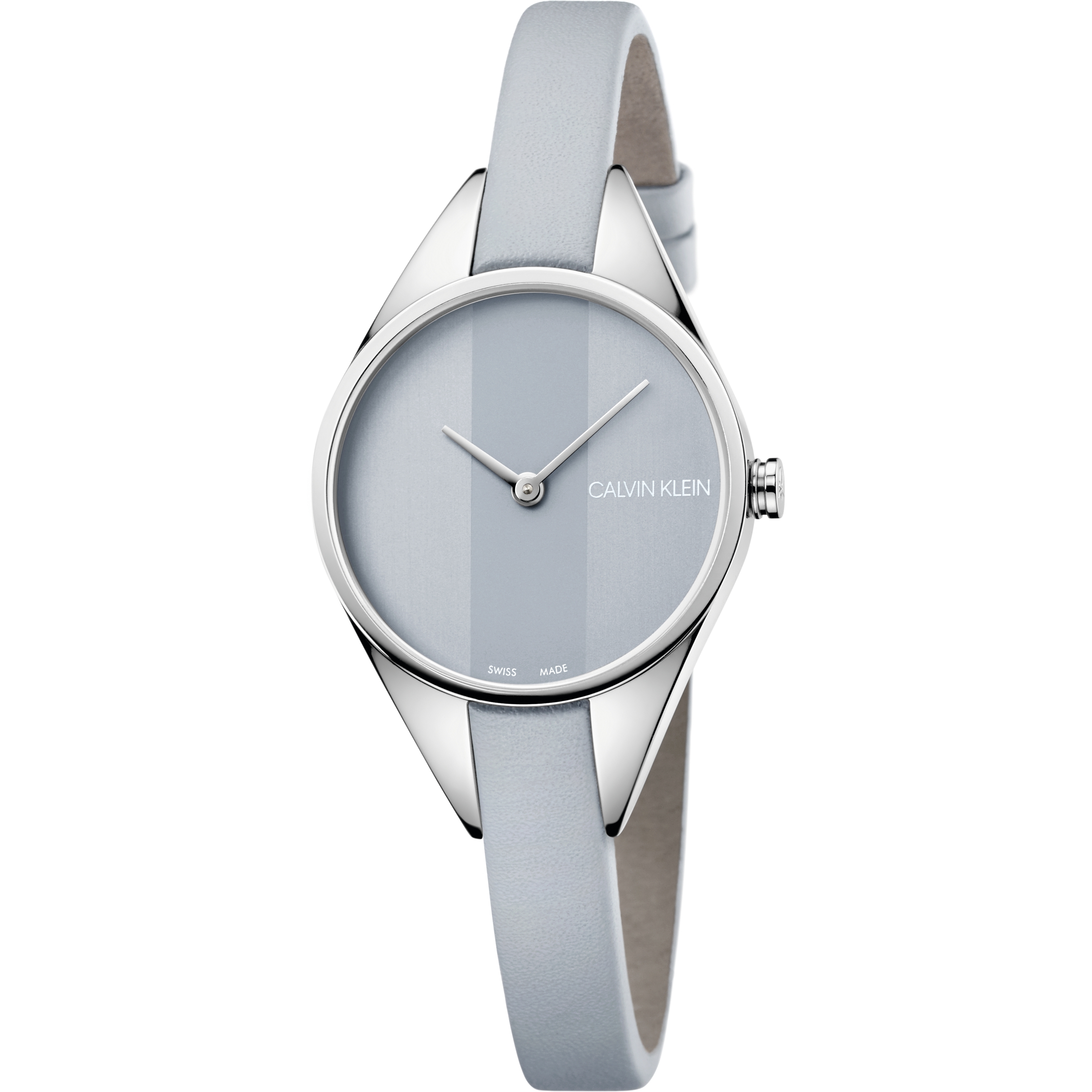 Women's leather brac, steel watch - K8P231Q4 - Calvin Klein