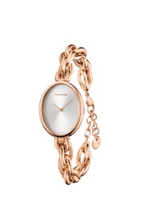 Montre femme en acier rosé