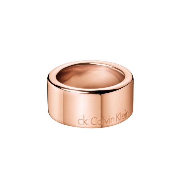 Women's pink steel large ring - KJ06PR100206 - Calvin Klein