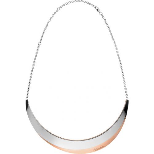 18 inch 2-tone pink steel necklace