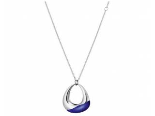 30 in steel and blue-colored necklace - KJ3QLP020100 - Calvin Klein