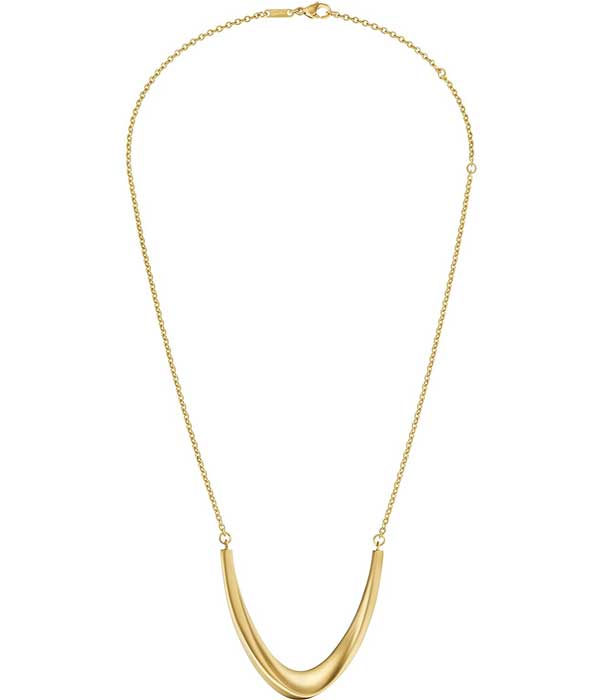 Women's golden steel necklace