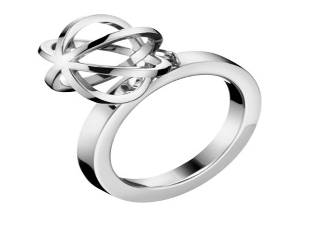 Women's steel ring - KJ4XMR000206 - Calvin Klein