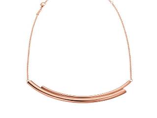 Collier pour femme en acier rose 20 po