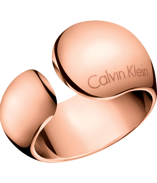 Women's pink steel ring si 6 - KJ6GPR100106 - Calvin Klein