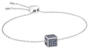 Steel and black cz cube adjust bracelet - KJ9CAB040100 - Calvin Klein