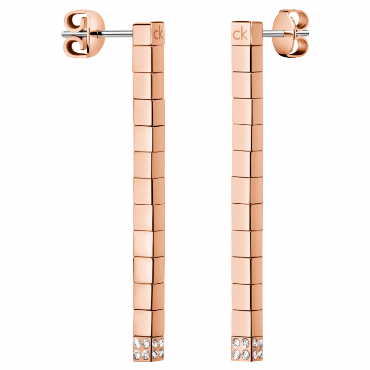 Bo pendantes acier rosé et zircons - KJ9MPE140100 - Calvin Klein