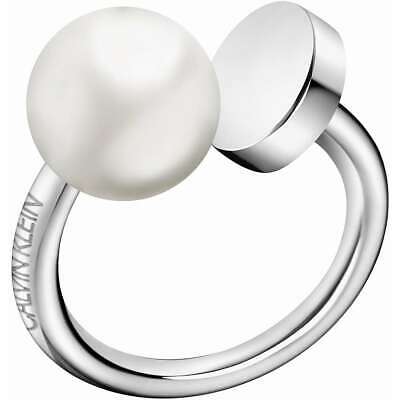 Bague acier et perle gr: 7 - KJ9RMR040507 - Calvin Klein