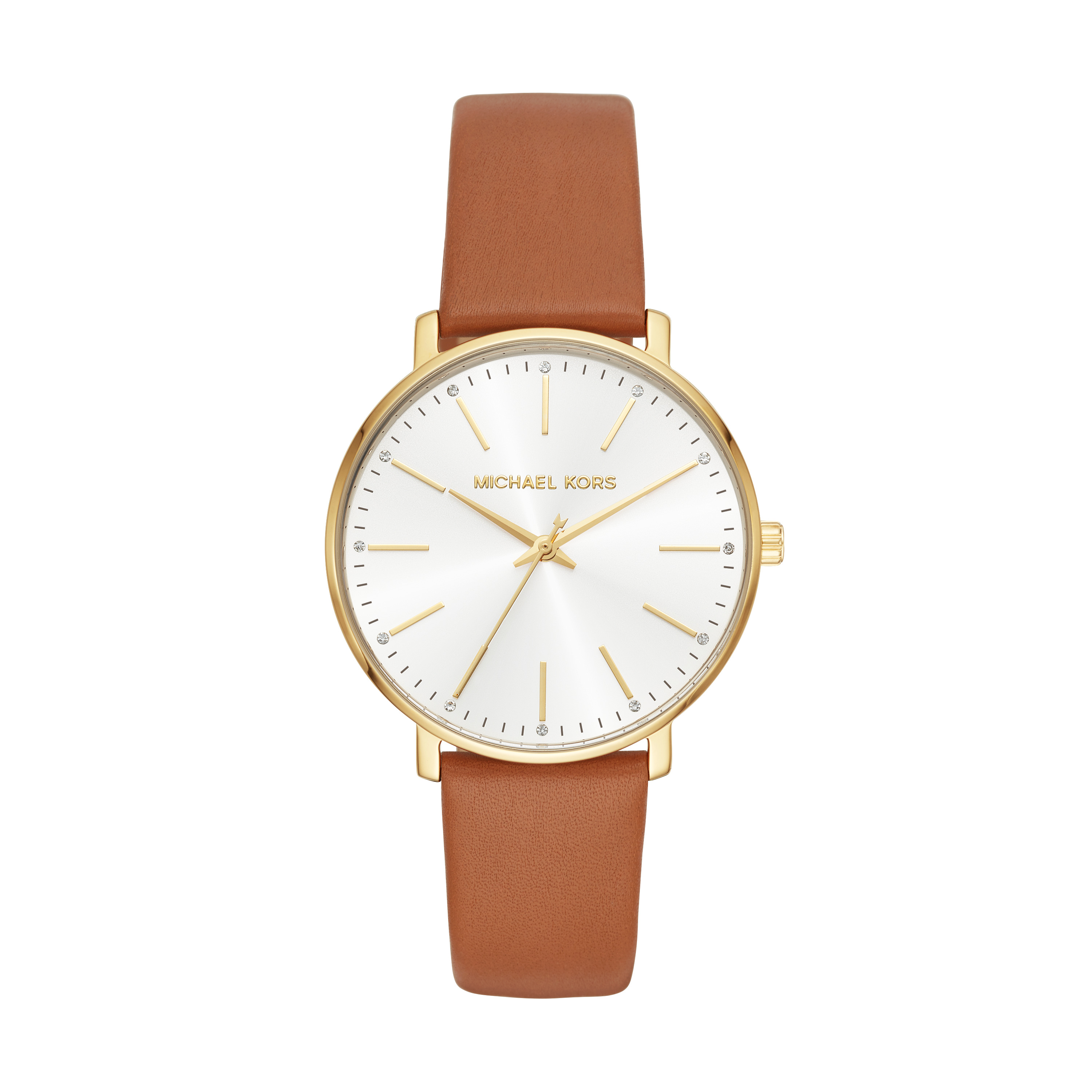 Montre pour femme acier doré et cuir