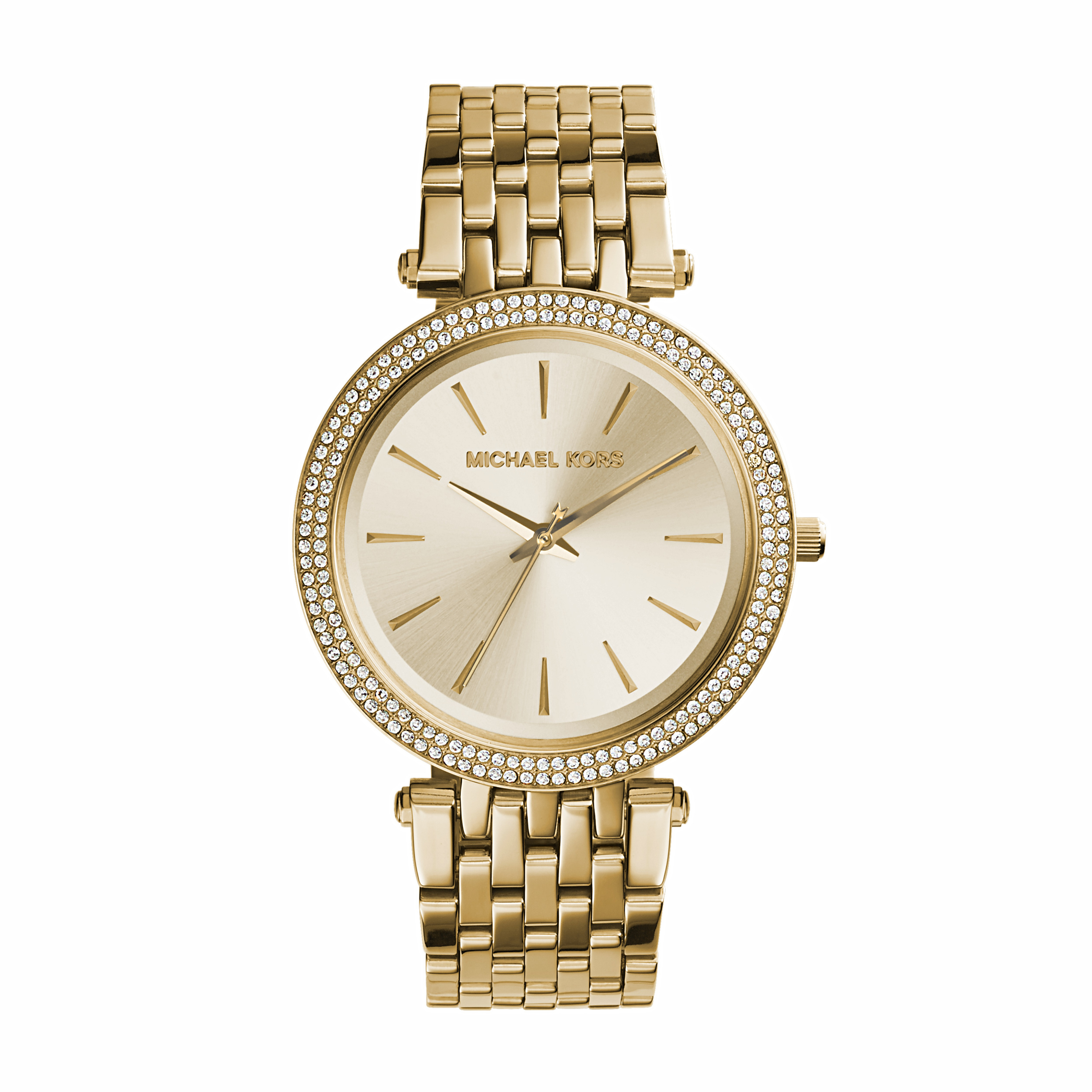 Gold steel watch with zircon embellishments - MK3191 - Michael Kors