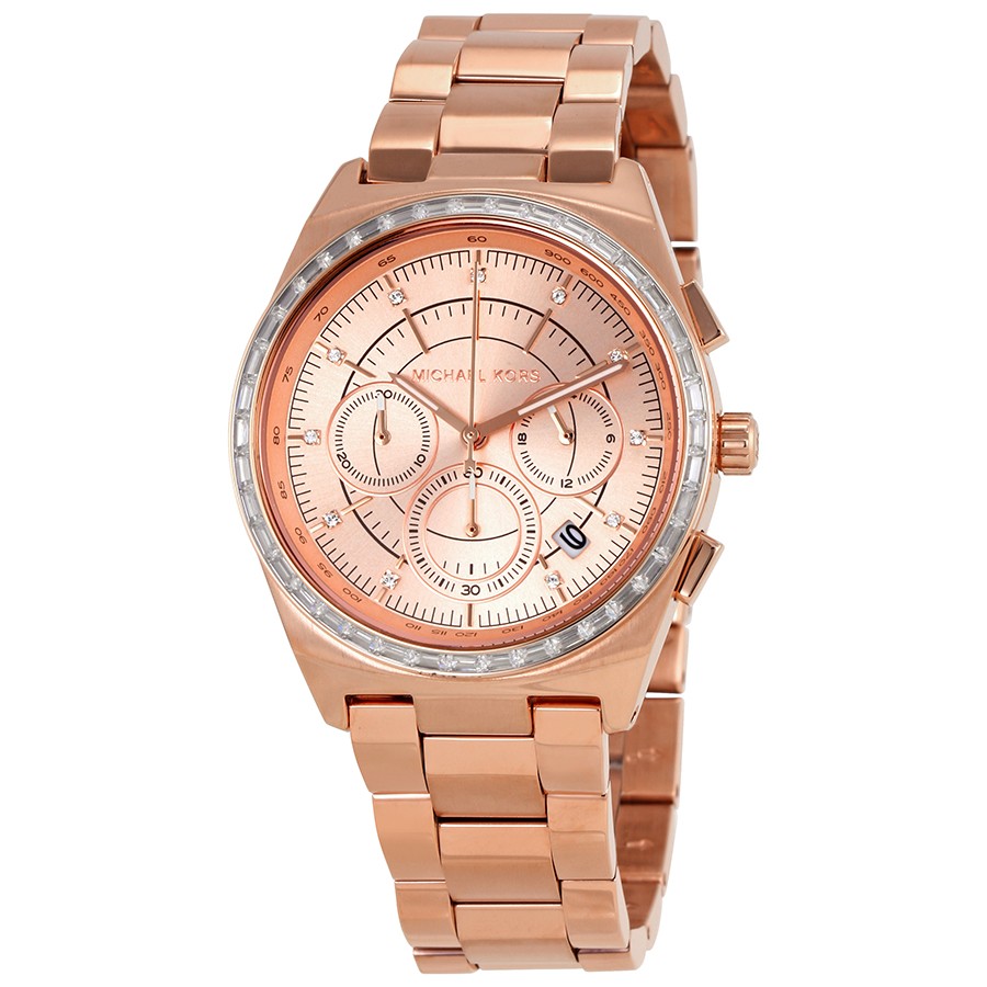 Montre pour femme e n acier rose et c.z - MK6422 - Michael Kors