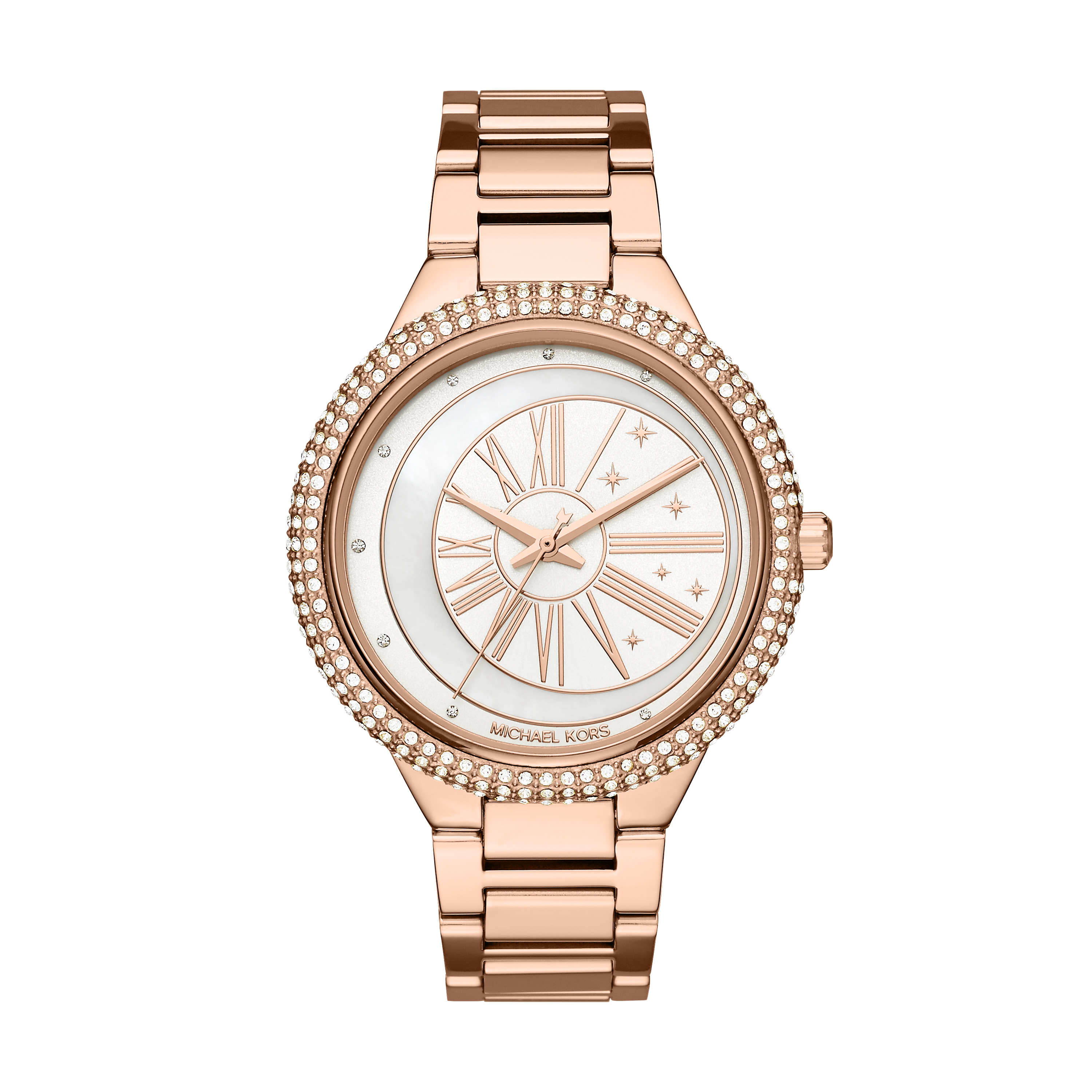 Women's pink steel and cz watch - MK6551 - Michael Kors