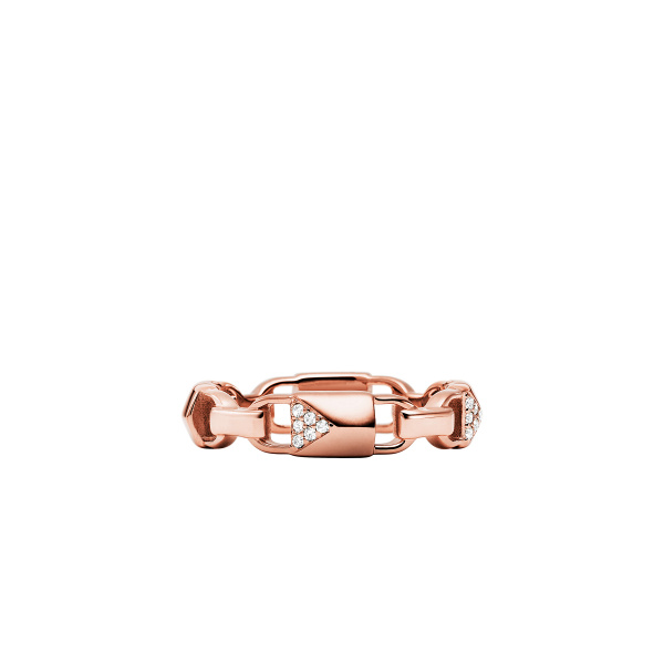 Bague en argent rose avec zircons gr 7 - MKC1024AN7917 - Bijoux Michael Kors