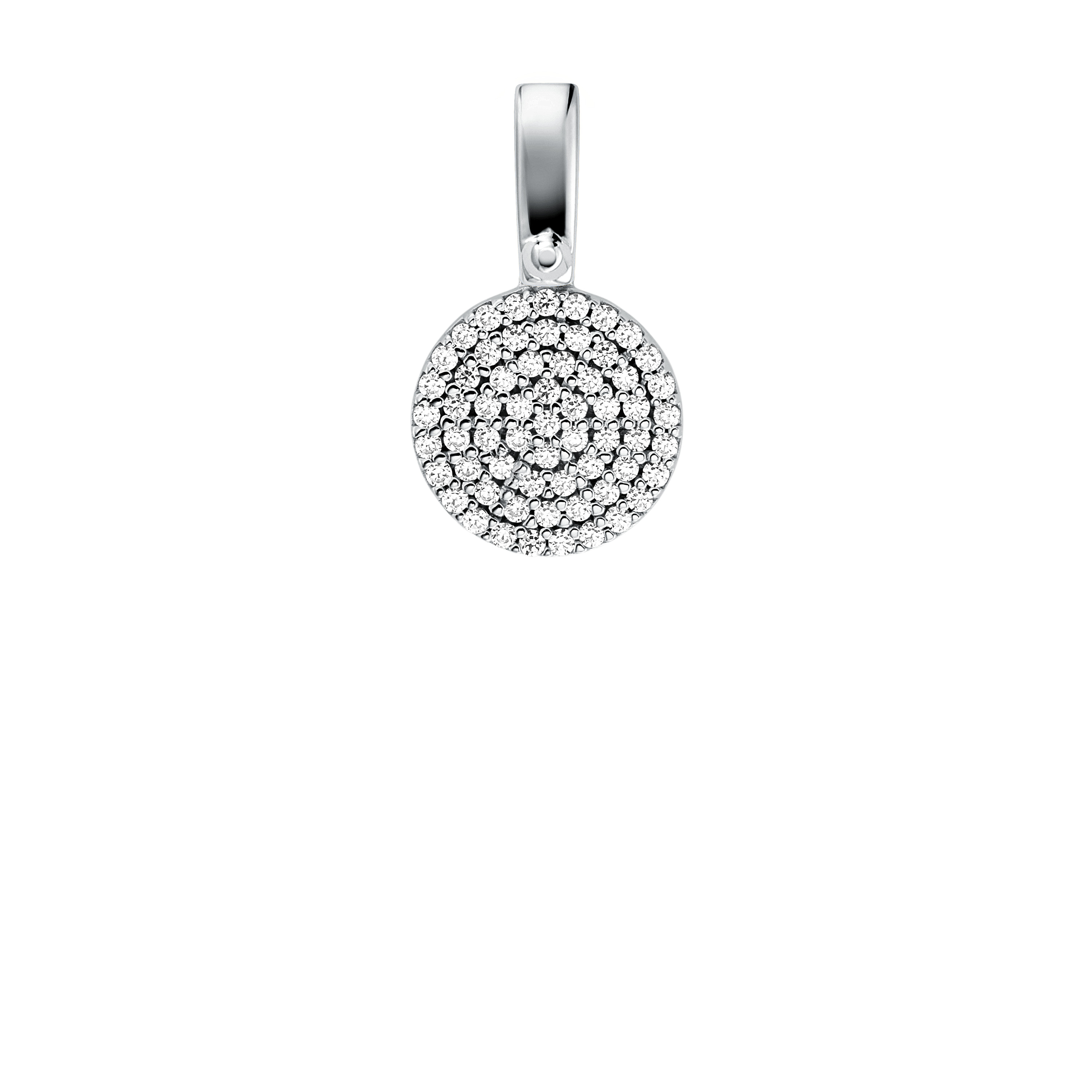 Petit pendentif argent avec zircons