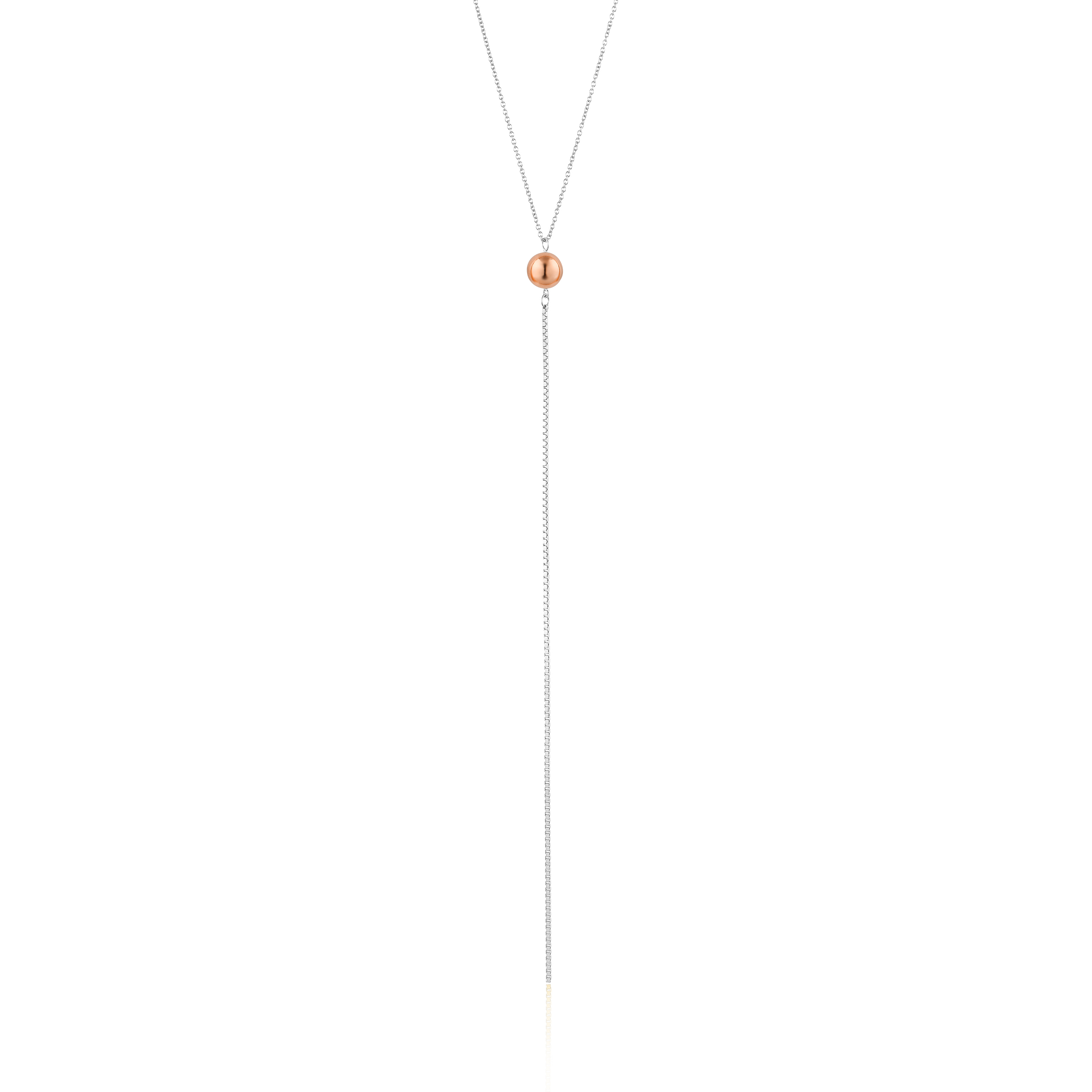 2-tone (rose) orbit necklace